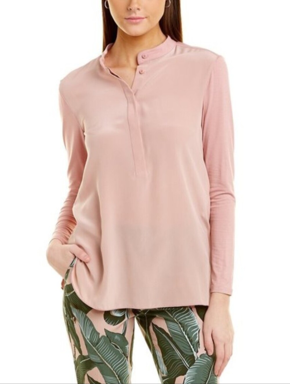 Max Mara Leisure Pink Haiti Silk-Front Sweater